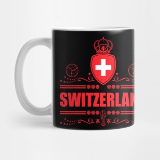 Switzerland Football Gifts | Red Vignette Mug